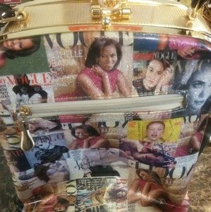 Vogue vinyal sparkel double sided matching wallet